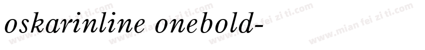 oskarinline onebold字体转换